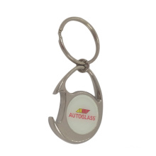 Подгонянная монетка Keychain с магнитом Корзину держателя монетки покупкы